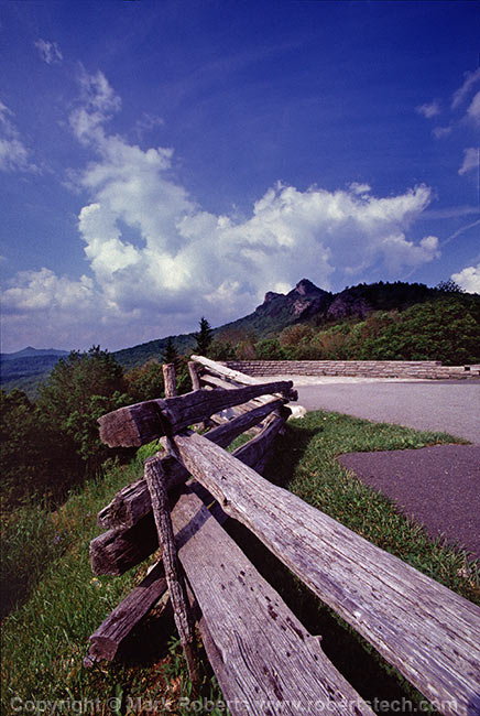 Split-Rail Fence and Grandfather Mt. - 7d202422