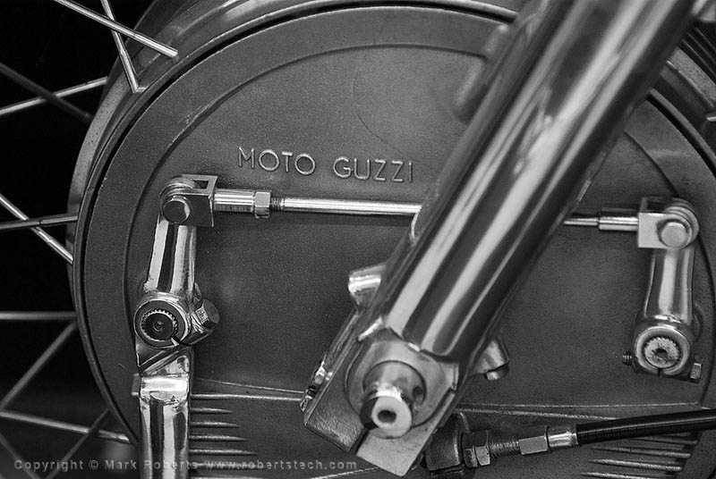 Drum Brake on Motto Guzzi Motorcycle - 7d701031